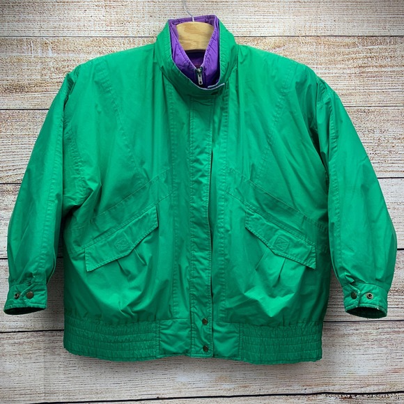 London Fog Jackets & Blazers - Vintage 80s London Fog Jacket XL Multicolor Aztec Pattern Removable Liner